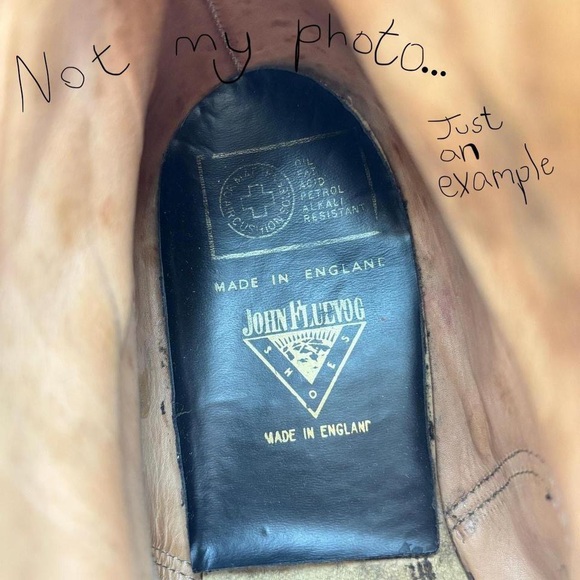 Vintage Dr. Martens x John Fluevog Red and Black Oxford Leather Shoes - Picture 8 of 8